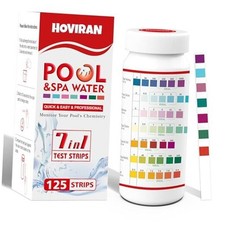 Pool Test Strips 7 Way, 125 Quick Swimming Pool Test 7-WAY TEST STRIPS 125CT