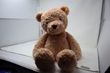 Steiff Teddy Bear Jimmy Teddybar 15" Plush Tan w/ Yellow Ear Tag/Button 113512