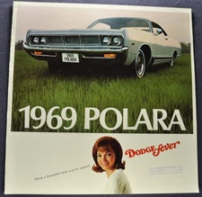 1969 Dodge Polara Catalog Brochure 500 Hardtop Wagon Excellent Original 69