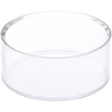 Plymor Clear Acrylic Beveled Sphere Display Stand, 1.25" H x 3" W