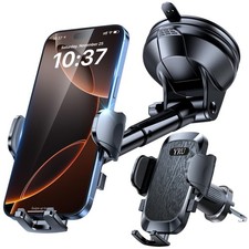 True Military Grade Car Phone Holder Upgraded Strongest Rotatable Suction Cup...