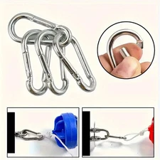20X Aluminum Carabiner Gourd Shape Spring Clip Snap Key Hook Keychain Buckle US