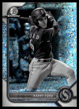 2022 Bowman Chrome Prospects Black and White Mini Diamonds Refractor Harry Ford
