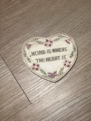 Ganz Home Is Where The Heart Is Heart Shaped Refrigerator Magnet 3''