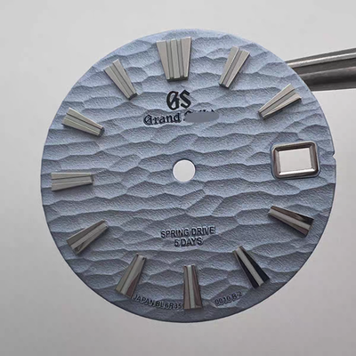 #ad New 28.5MM Sea Waves Luminous Metallic Watch Dial Date for NH35 36 $21.98