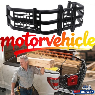 Truck Bed Extender for 2019-2026 Ram 1500 Quad/Crew Cab W/ MOLLE Panel Flag Pole