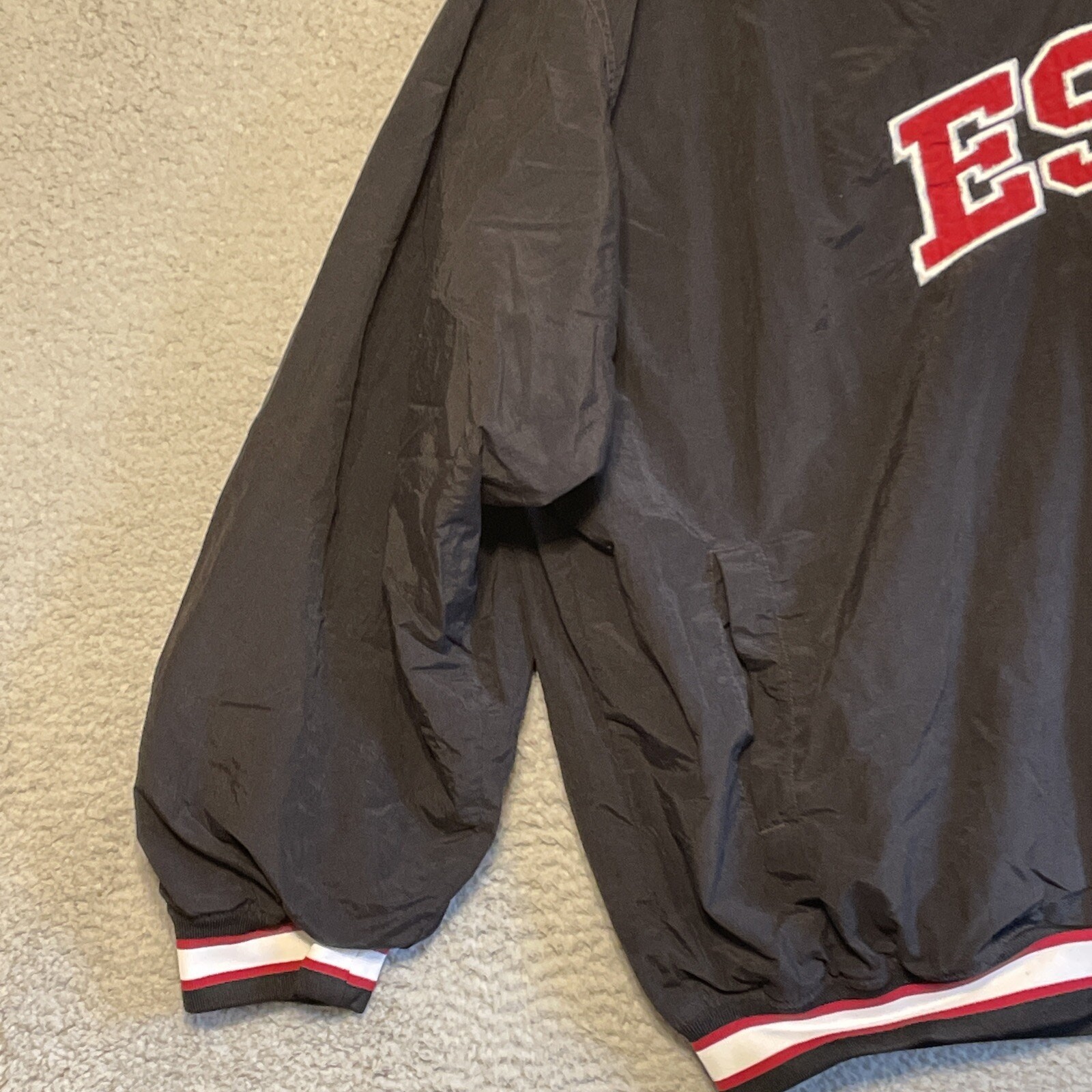 ESPN Zone Pull Over Windbreaker Jacket Vintage 00… - image 4