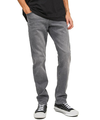 JACK & JONES Herren Jeans Gr. W36 Modell GLENN Slim Stretch grau schwarz-gewaschen