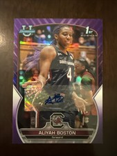 2022-23 Bowman University Aliyah Boston 1st Bowman Auto Hair Color Match 
