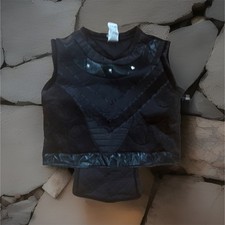 Boys' Black Padded Knight Armor Costume Top Vest