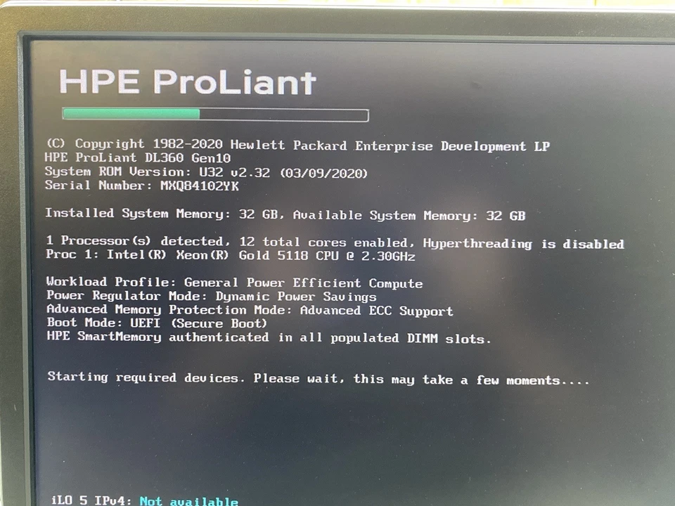 HP ProLiant DL360 G10 1x  XEON GOLD 5118 32GB RAM No HDD NO OS - Image 2 of 4