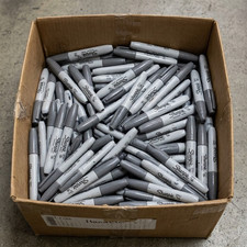 Sharpie Permanent Marker Chisel Tip Slate Gray 60pcs