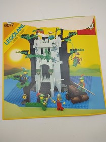 Vintage1989 LEGO Castle 6077 Forestmen&rsquo;s River Fortress Complete Box Parts Read