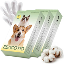 Pet Wipes Gloves for Dogs and Cats, Disposable Pet Cleaning Gloves for Paws, Coa