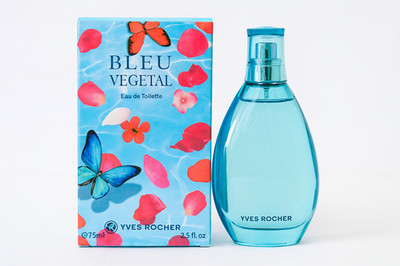 Yves Rocher Bleu Vegetal Perfume EDT 75ml, 2.5 oz Spray New in Box Blue