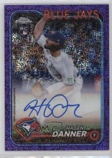 2024 Topps Chrome Rookie Purple Speckle Refractor /299 Hagen Danner Auto 8d2