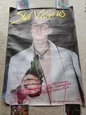 Sid Vicious Sid Sings 1979 promo poster Original Sex Pistols Punk Rock Vintage
