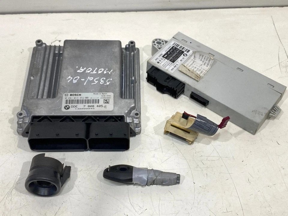 BMW 5 E60 E61 2004 Diesel Komplettsatz Motorsteuergerät Zündschloss ATZ19112 - Bild 1 von 4