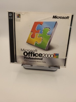 Microsoft Office 2000 Professional 2 CD-ROM w/ Prod Key for WINDOWS NT/98 Sealed