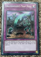 YUGIOH 1. Auflage ETCO-DE078 SECRET RARE GRAVEDIGGER’S TRAP HOLE