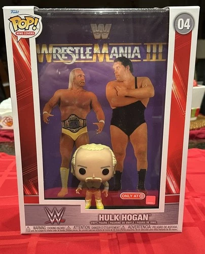 Funko POP WWE Cover Hulk Hogan vs Andre Figure WrestleMania 3 Target Exclusive