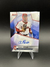 Robert Arias 2025 Bowman’s Best Auto On Card Cleveland Guardians B25-RA MLB