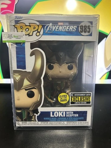 Loki With Scepter Avengers Funko Pop 985  Glow In The Dark