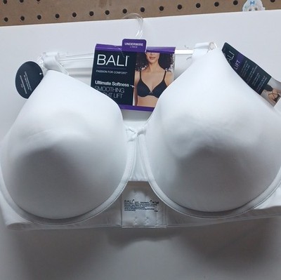 Bali Ultimate Softness Smoothing Lift Underwire T-Shirt Bra White 42DD