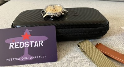 Redstar Airforce 1963;  SEAGULL ST1901 Chronograph; Plexi; 38mm; OVP
