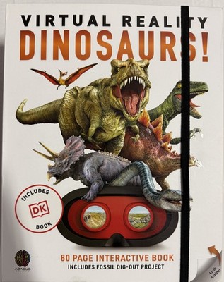 Abacus Brands Virtual Reality Dinosaurs! VR Headset Bluetooth 96° FOV Red/Black