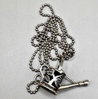 925 Sterling Silver Watering Can Pendant Necklace Floral Garden Charm — photo 3