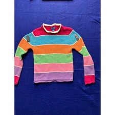 Kidcore Girls The Childrens Place Striped Mock Neck Sweater L 10/12 Multicolor