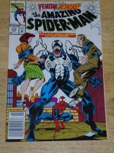 Amazing Spider-Man 374 Newsstand Cover Unread High Grade Marvel