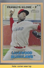 2016 Heritage Minor League Edition Peach Border 13/25 Franklyn Kilome READ 0c6