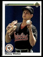 Mickey Weston *ROOKIE CARD* (RC) 1990 Upper Deck #683b. rookie card picture