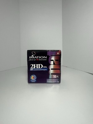 Imation IBM Formatted 2HD  Two Sided Diskettes 3.5'' Floppy Disks 1.44MB 10-Pack
