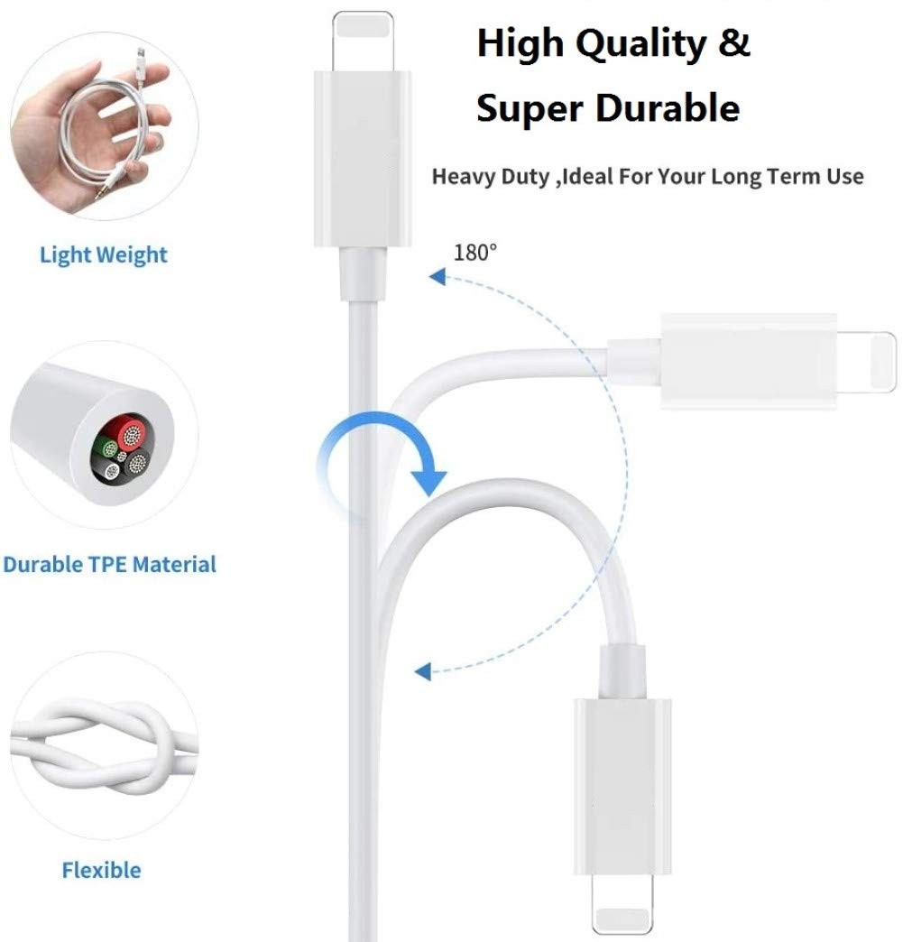 Apple MFi Certified iPhone Aux Cord, Lightning to 3.5 mm Headphone Jack Adapter