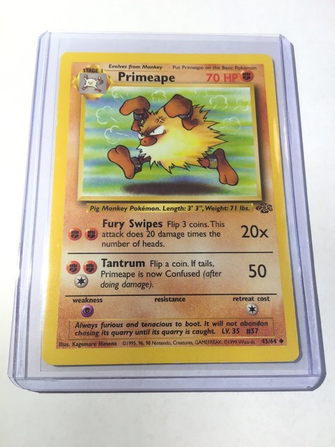 PRIMEAPE Jungle Set 43 64 Uncommon Pokemon Card Unlimited 