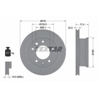 Textar 2X Bremsscheibe Vorne Ø276 Mm InnenbelüFtet FüR Mercedes-Benz Sprinter