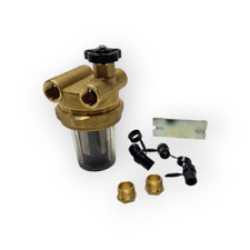 TECNOGAS 2-WEGE-DIESEL&Ouml;LFILTER 3/8 MIT HAHN UND R&Uuml;CKSCHLAGVENTIL