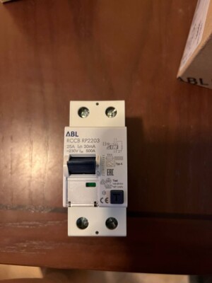 Lot of 7 pcs. ABL SURSUM RP2203, 25 А, 30 mA (RCCB) circuit breakers
