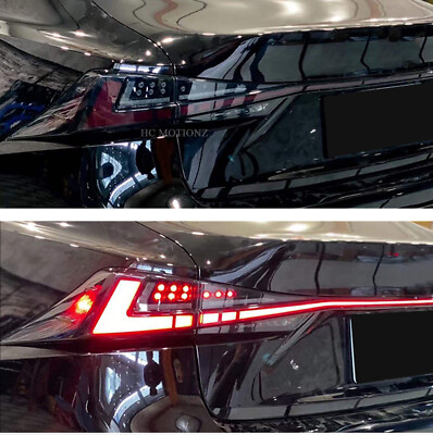 Clear LED Tail Lights For Lexus IS250 300h 350 F 2013-2020 Start UP Animation