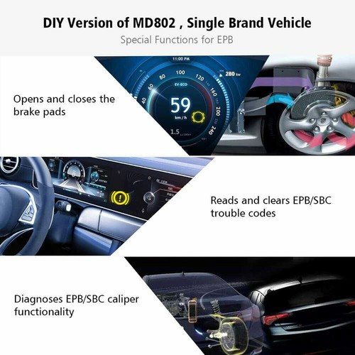 Autel Diaglink Car Diagnostic Tool OBD2 Scanner Codes Reader Oil Reset EPB ABS - Picture 9 of 12