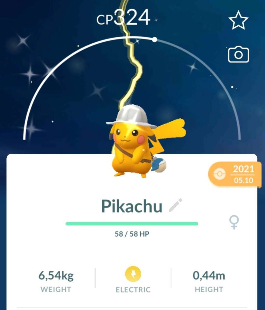 Pokemon Go ✨Shiny Pikachu Explorer Jungle Adventure hat✨30d or  registered