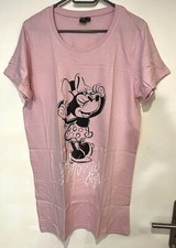 DISNEY MINNIE MOUSE NACHTHEMD M L COMIC SCHLAFSHIRT DAMEN BIGSHIRT PYJAMA ROSA
