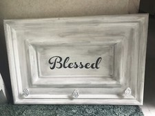 blessed wood sign