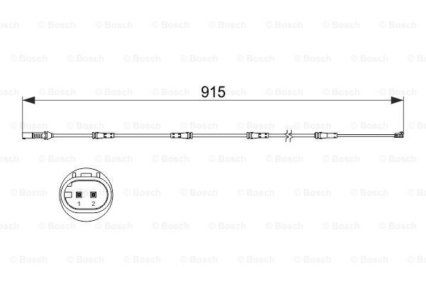 Bosch Warnkontakt, Brembelagverschleiß 1 987 473 509-image