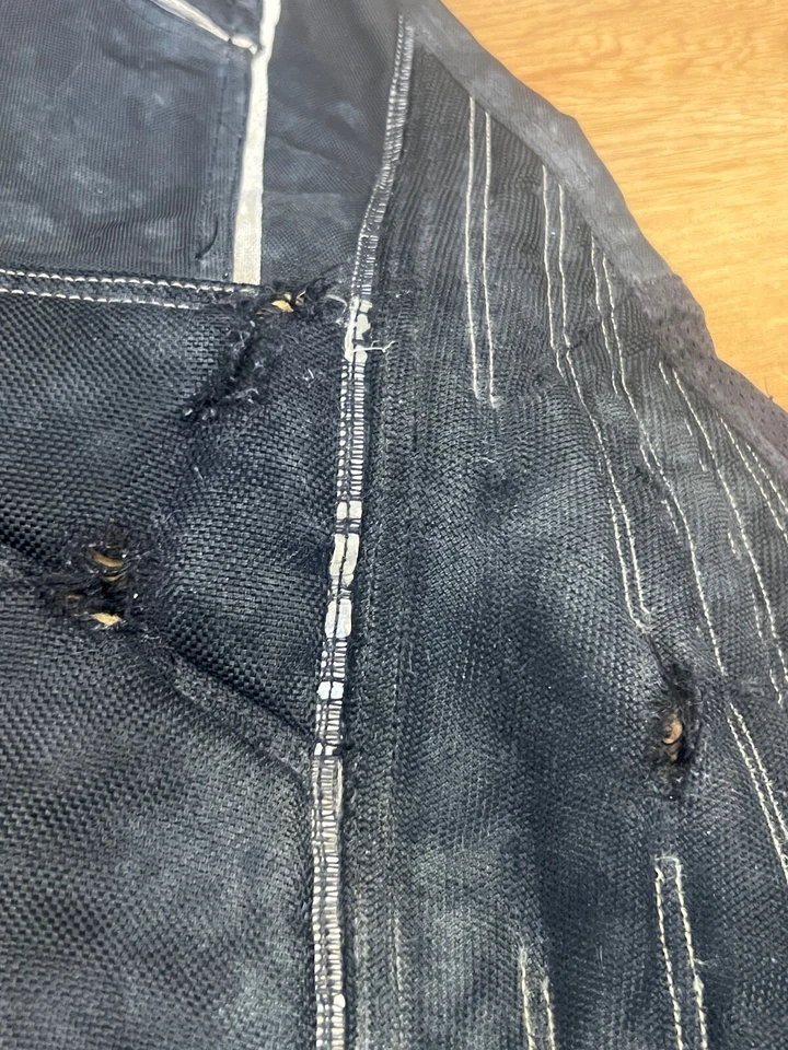 Pantalones de paintball vintage Y2K grandes de la vieja escuela equipo SLY negros/blancos aplastados Foto 2 de 4