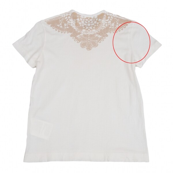 tao COMME des GARCONS Flocked Lace Print T Shirt Size S-M(K