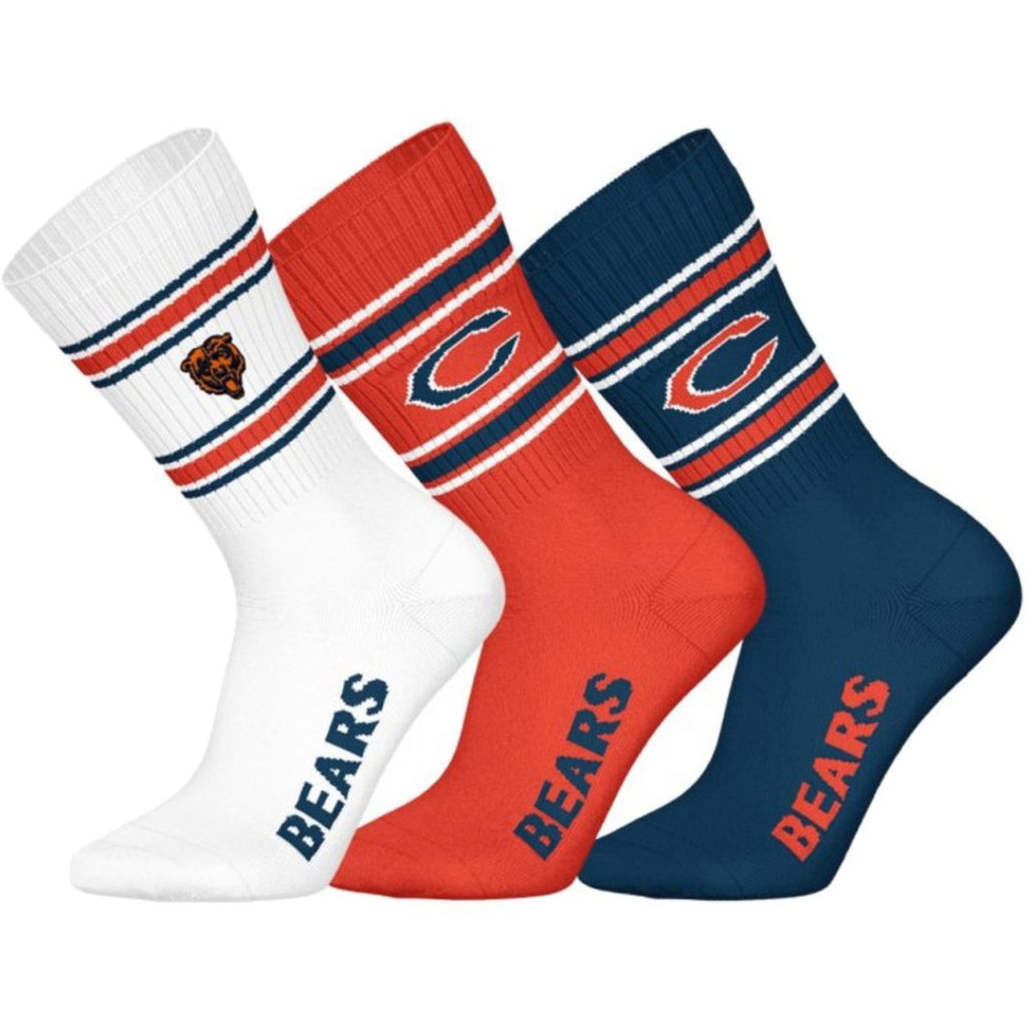 Мужские носки NFL Crew Socken - Chicago Bears 3er Pack